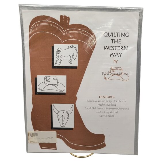 Quilting the Western Way Pattern Continuous Line Designs Machine or Hand Stitch - Picture 1 of 6